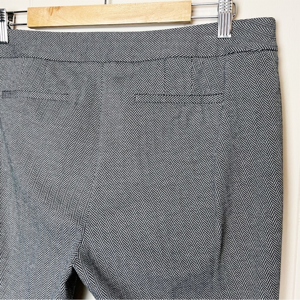 Talbots Italian Luxe Knit Herringbone Straight Leg Pants 12P 12 petite career‎ - Picture 6 of 12